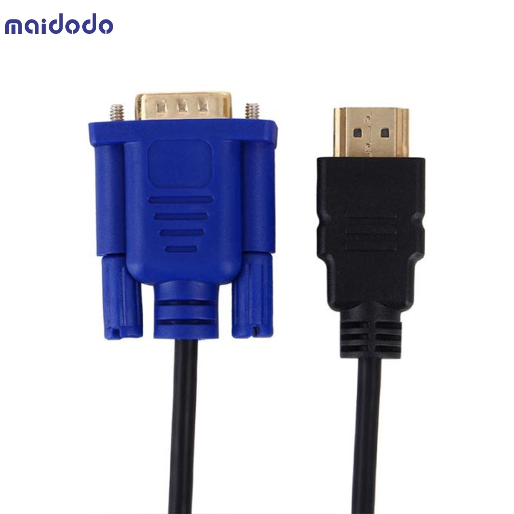 Gold-plated 1080P HDMI Male to VGA Male Active Video Converter Cord HDMI to VGA Adapter Cable