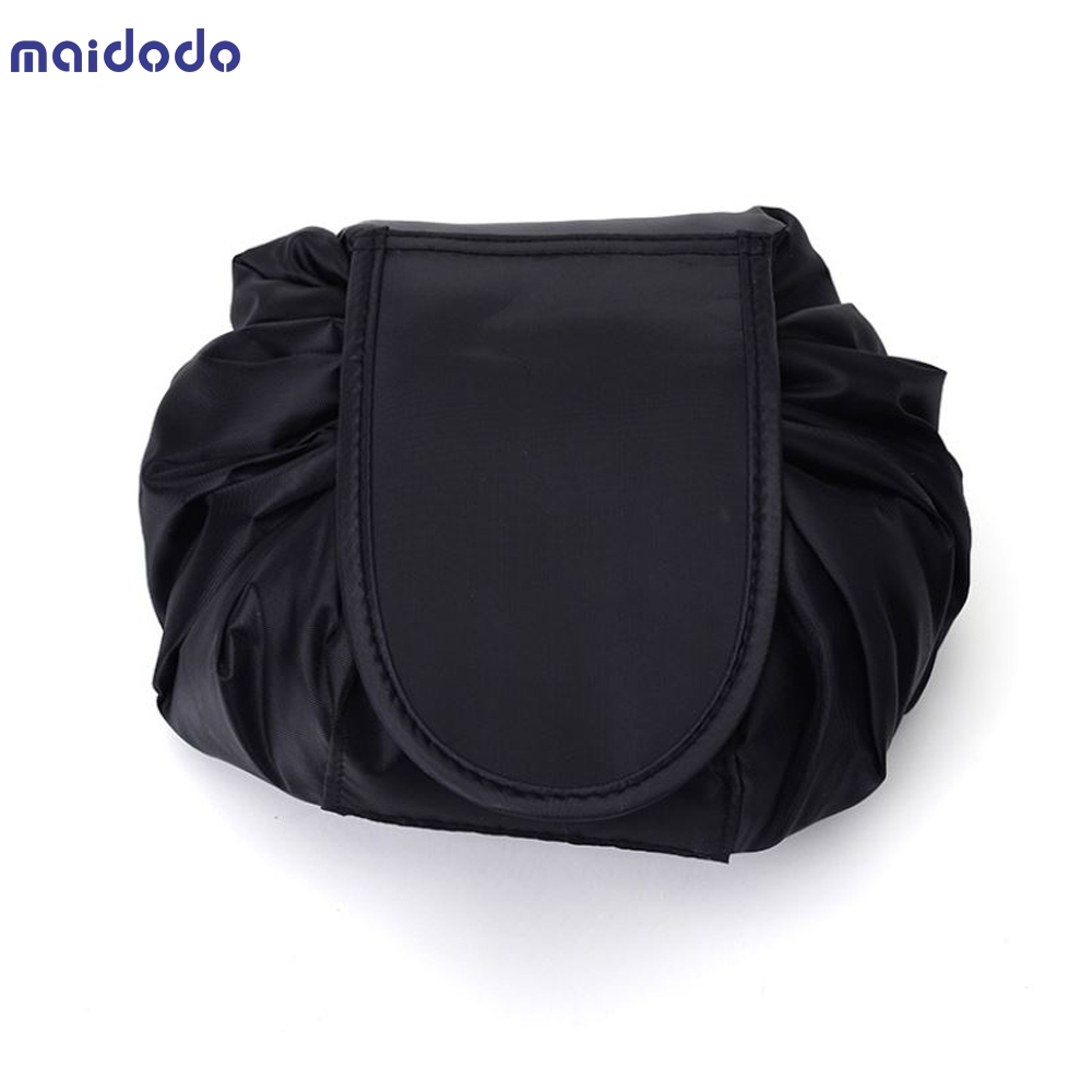 Portable Lazy Drawstring Makeup Travel Cosmetic Bag Pouch