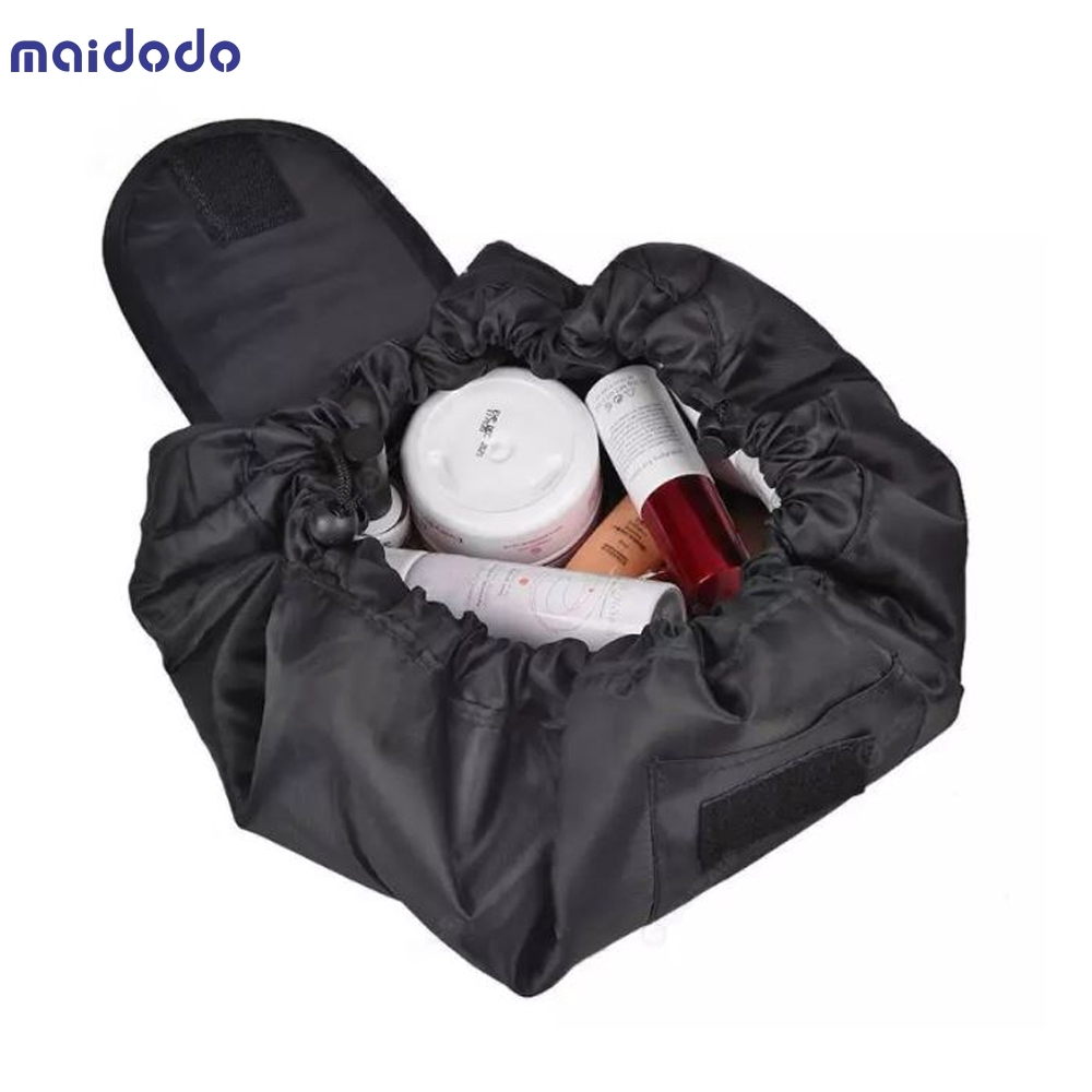 Portable Lazy Drawstring Makeup Travel Cosmetic Bag Pouch