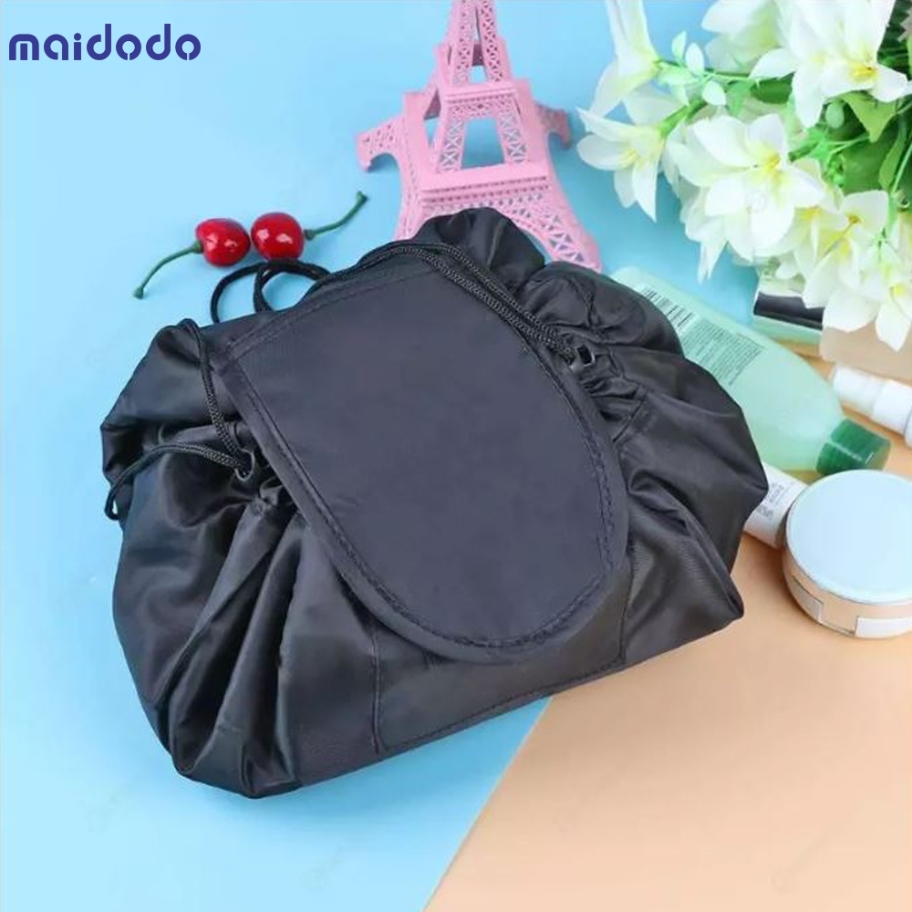 Portable Lazy Drawstring Makeup Travel Cosmetic Bag Pouch