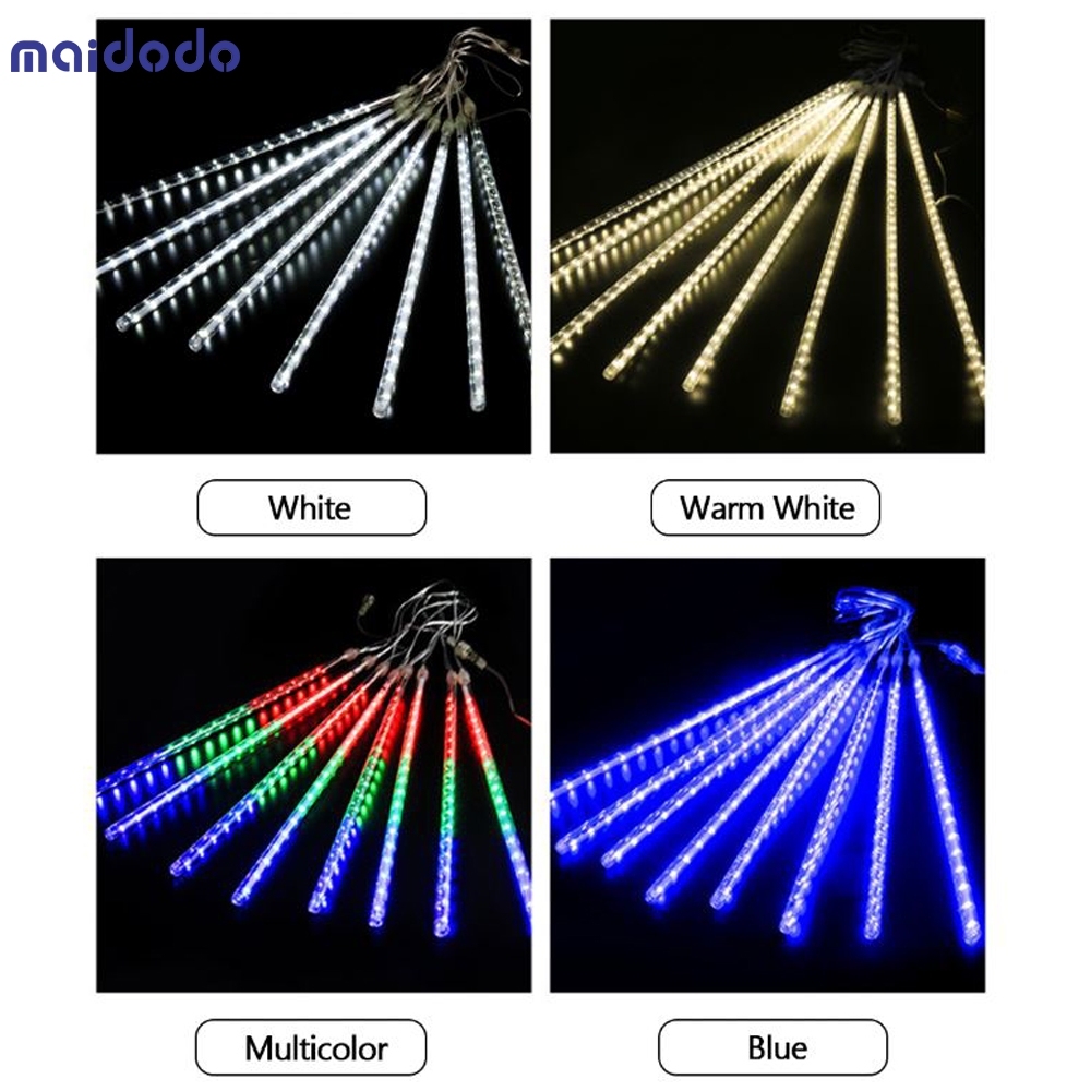 LED Meteor Shower Rain Lights Outdoor for Holiday Decoration