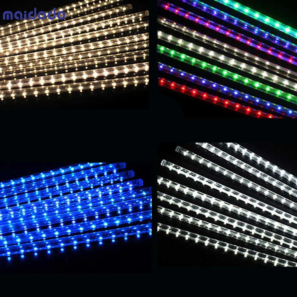 LED Meteor Shower Rain Lights Outdoor for Holiday Decoration
