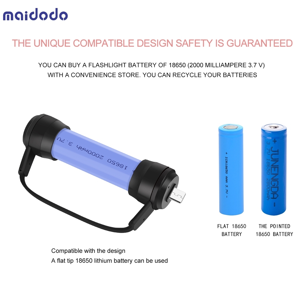 18650 charger mini magnetic emergency power supply for Apples Android phone Lighting / Micro usb / Typer-c Charging port