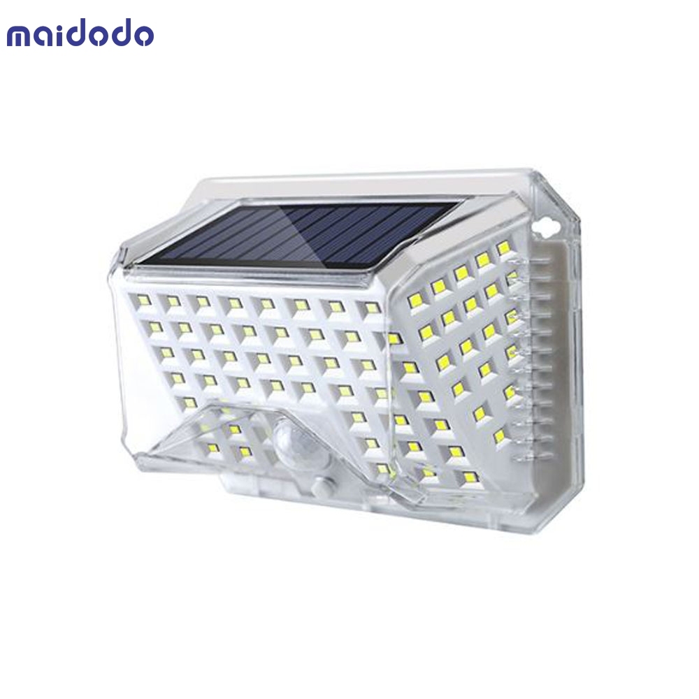 Balcony Street Outdoor Bright Custom Corner Wall Light Garden 90 led solar powered pir motion sensor wall light