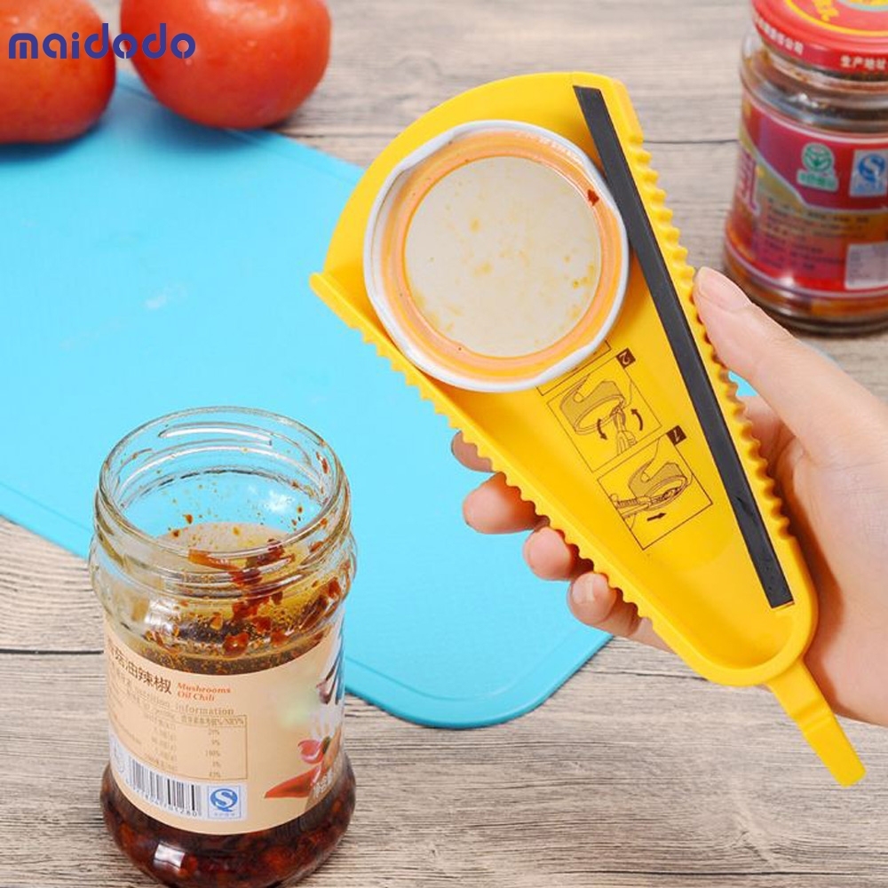 Multifunctional Can Opener Home Soft Plastic Anti-Slip Bottle Opener