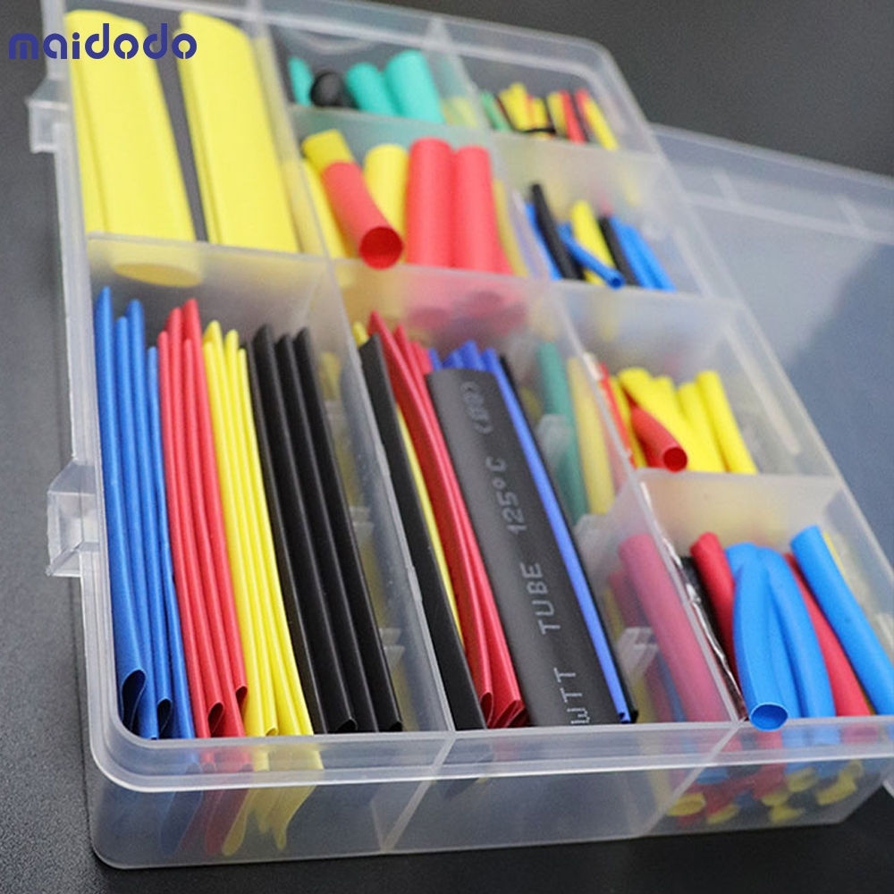328PCS Insulation Heat Shrink Tube Assortment Wire Cable Sleeve Kit heat shrink tube