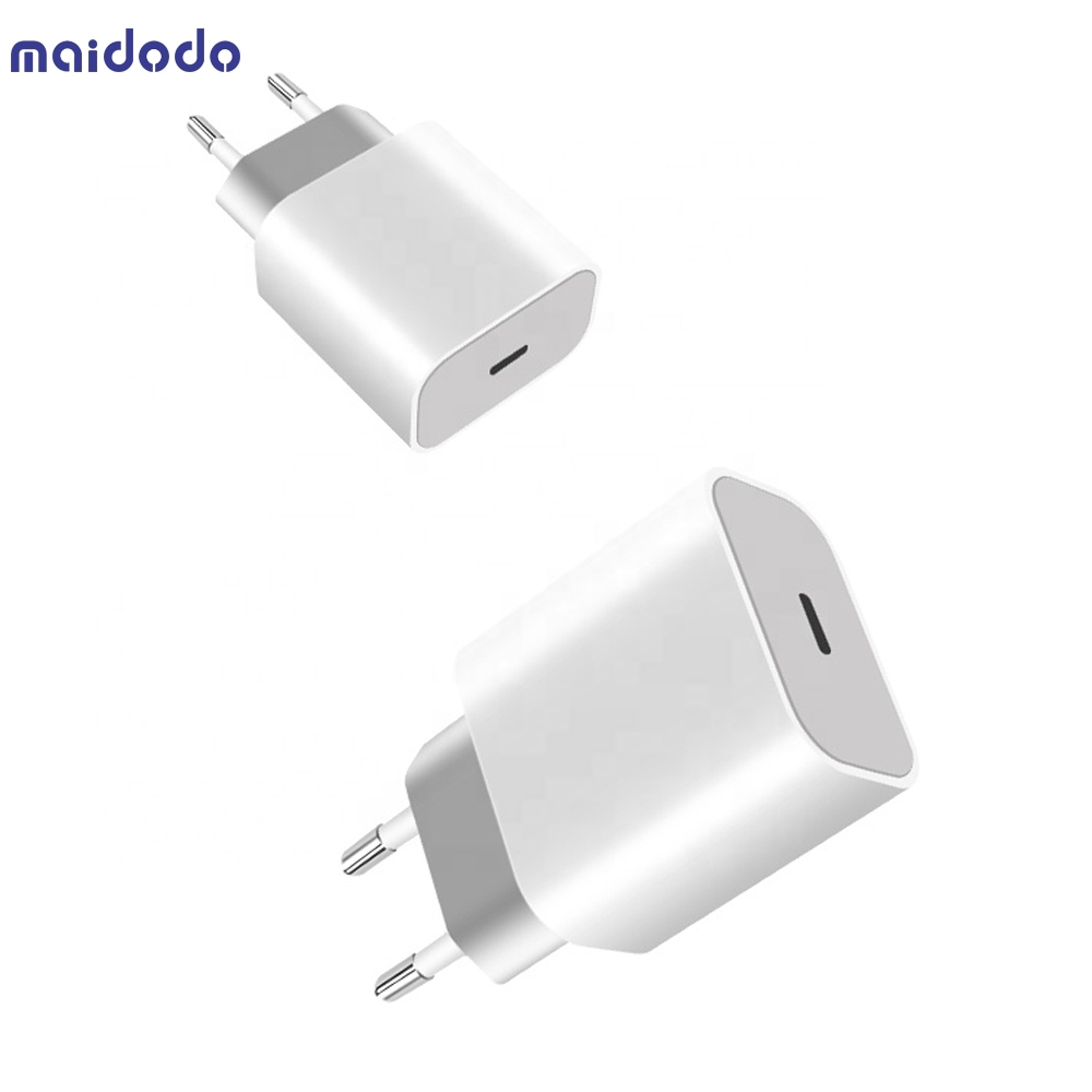 18W PD USB Type C Quick Charger EU Plug  Adapter For iPhone 12 Pro XR X Xs Fast Charging