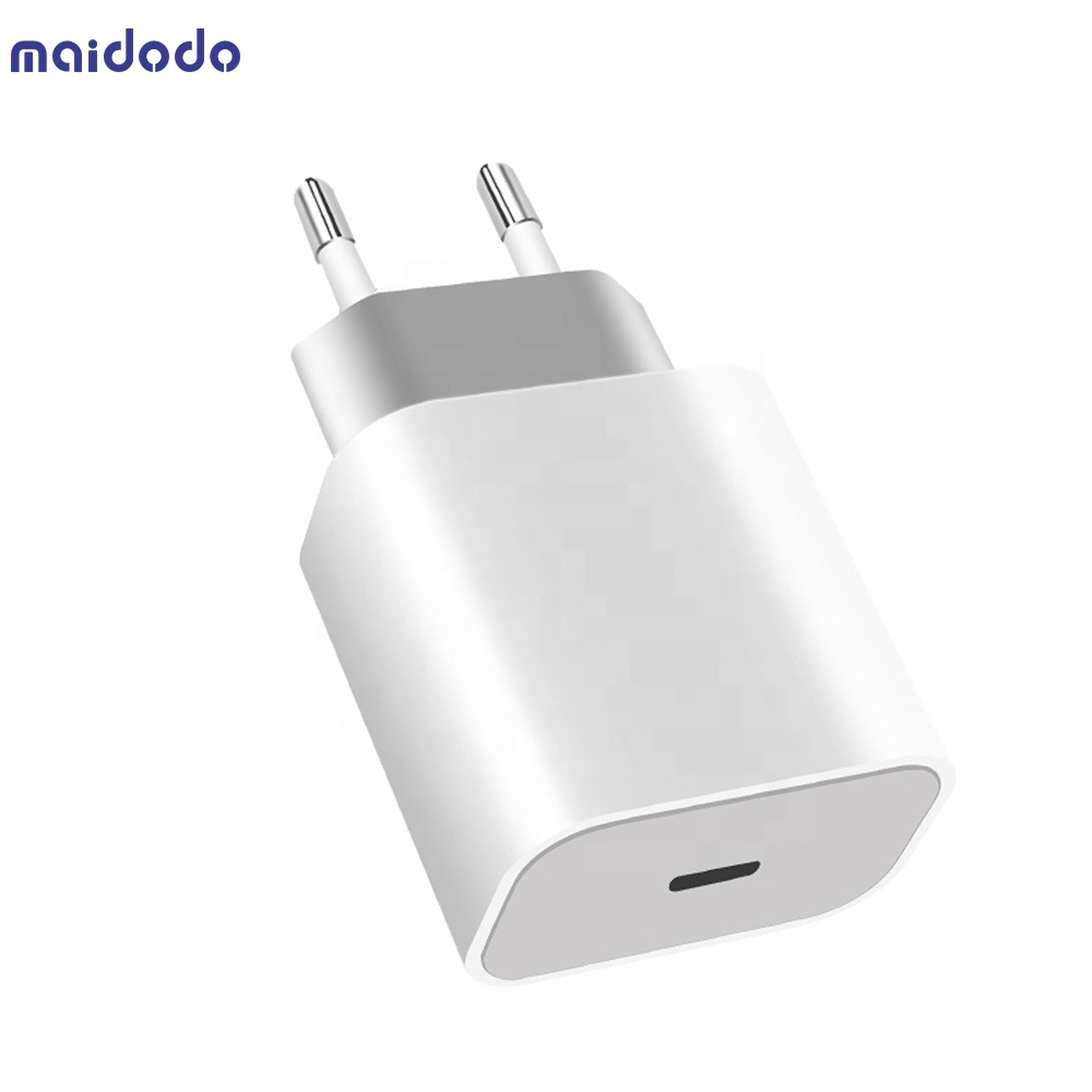 18W PD USB Type C Quick Charger EU Plug  Adapter For iPhone 12 Pro XR X Xs Fast Charging