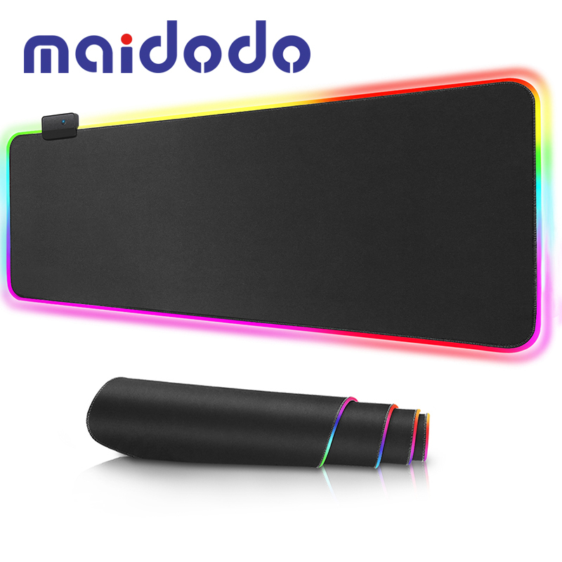 RGB Gaming Mouse Pad Led Computer Mousepad with Backlight Carpet