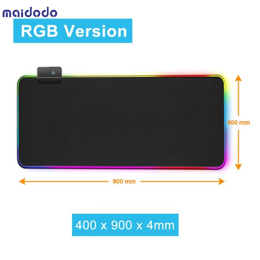 RGB Gaming Mouse Pad Led Computer Mousepad with Backlight Carpet