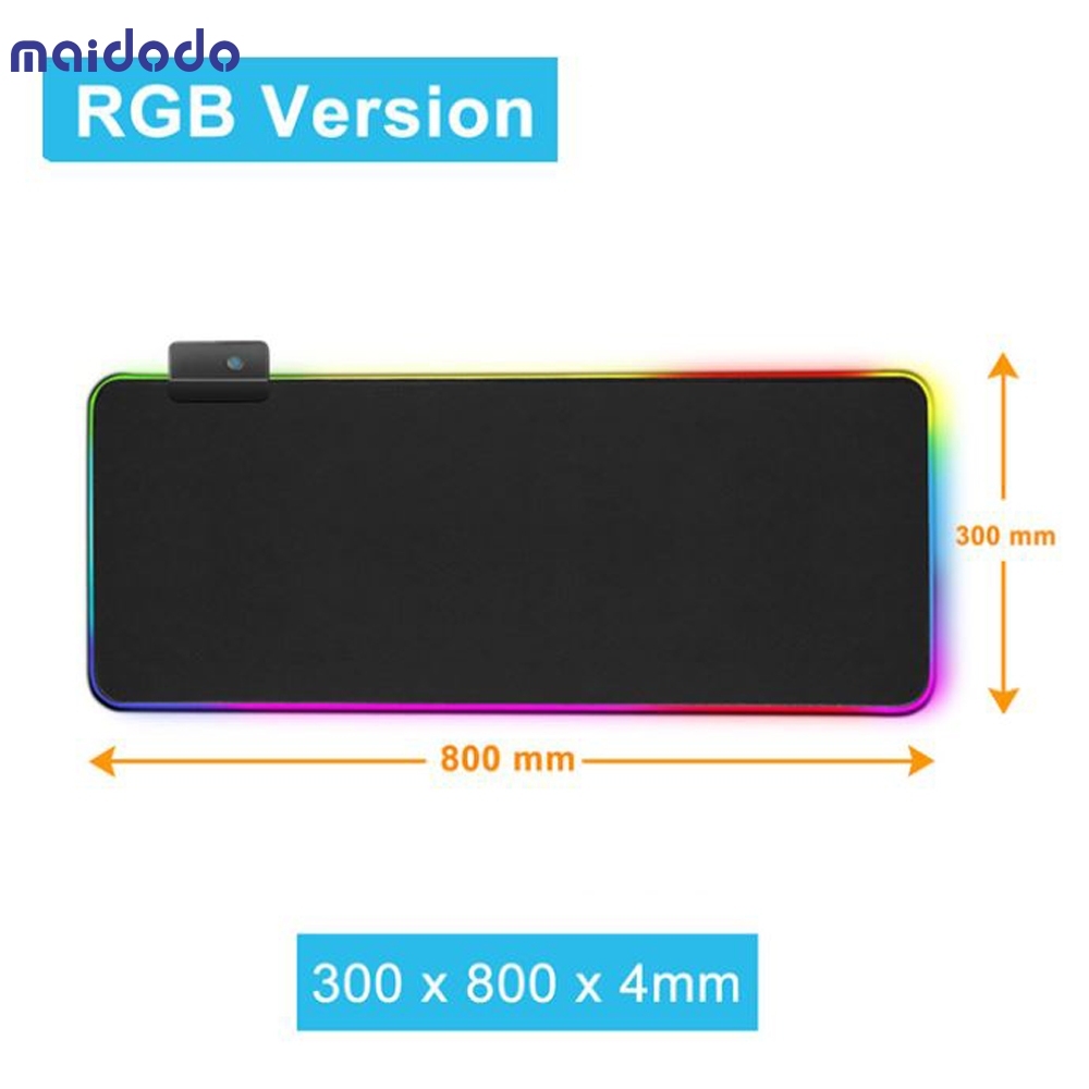 RGB Gaming Mouse Pad Led Computer Mousepad with Backlight Carpet