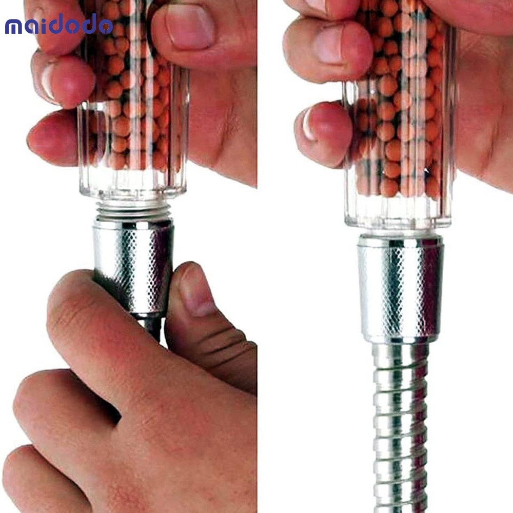 3/7 Color Changing LED Anion Spa Shower Head Temperature Control Bathroom
