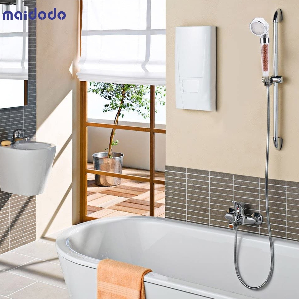 3/7 Color Changing LED Anion Spa Shower Head Temperature Control Bathroom
