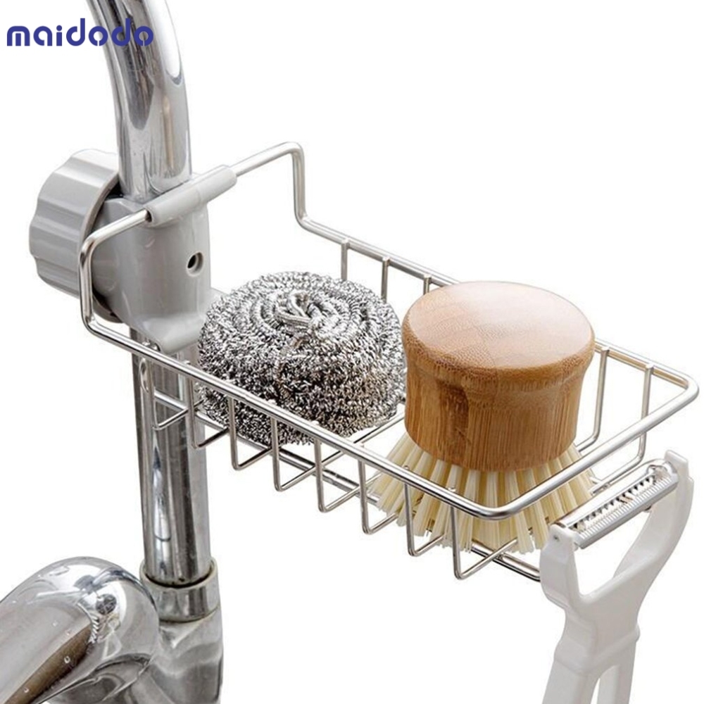 Stainless steel faucet rack
