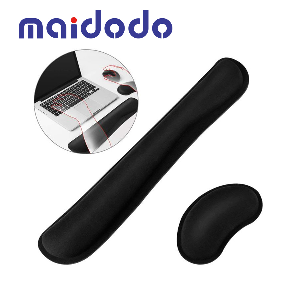 Wrist Rest Mouse Pad Memory Foam Fibre Wrist Rest Pad Ergonomic Mousepad