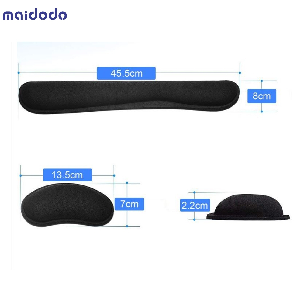 Wrist Rest Mouse Pad Memory Foam Fibre Wrist Rest Pad Ergonomic Mousepad