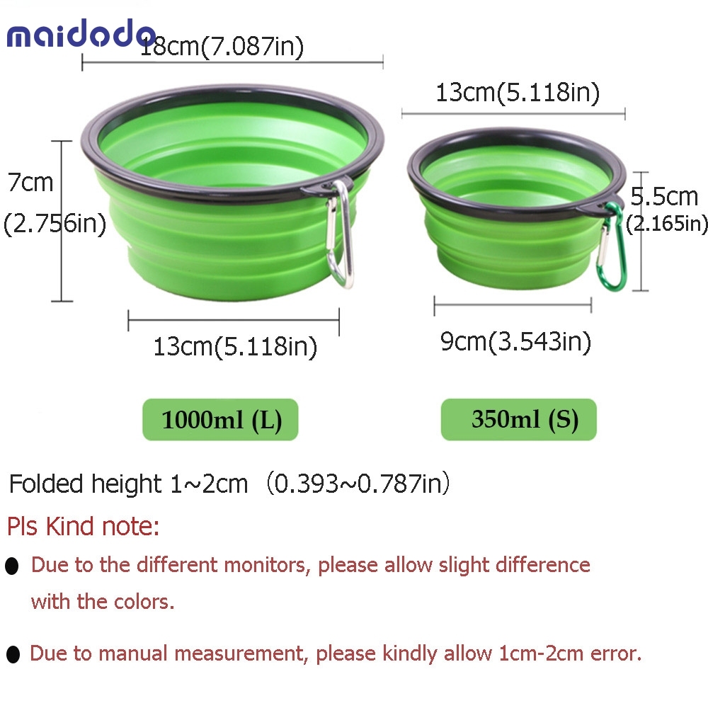 Pet Bowl Folding Silicone Dog Bowls