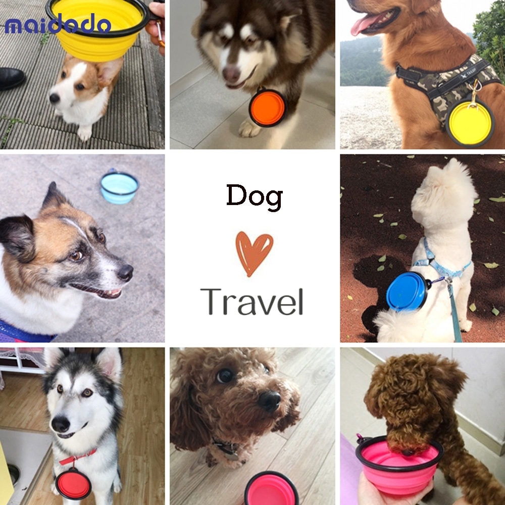 Pet Bowl Folding Silicone Dog Bowls