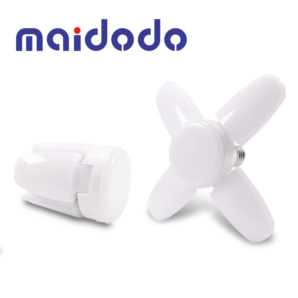 Mini 28W LED Folding Fan Blade Corn Bulb Lamp Energy Saving Light Security Light