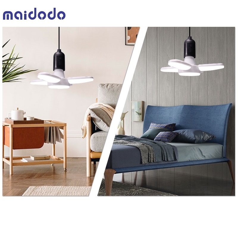 Mini 28W LED Folding Fan Blade Corn Bulb Lamp Energy Saving Light Security Light