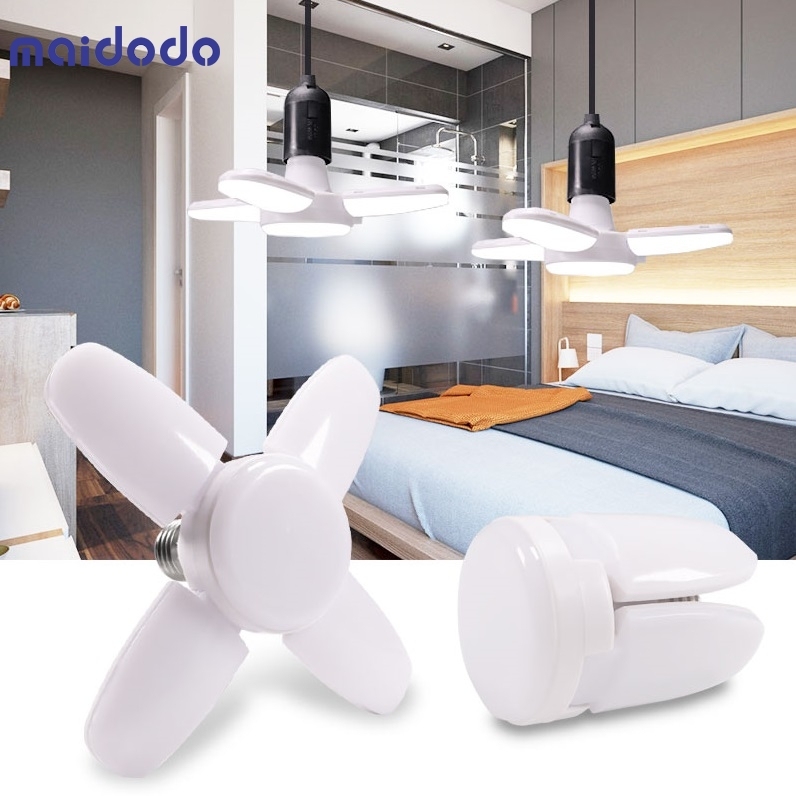 Mini 28W LED Folding Fan Blade Corn Bulb Lamp Energy Saving Light Security Light