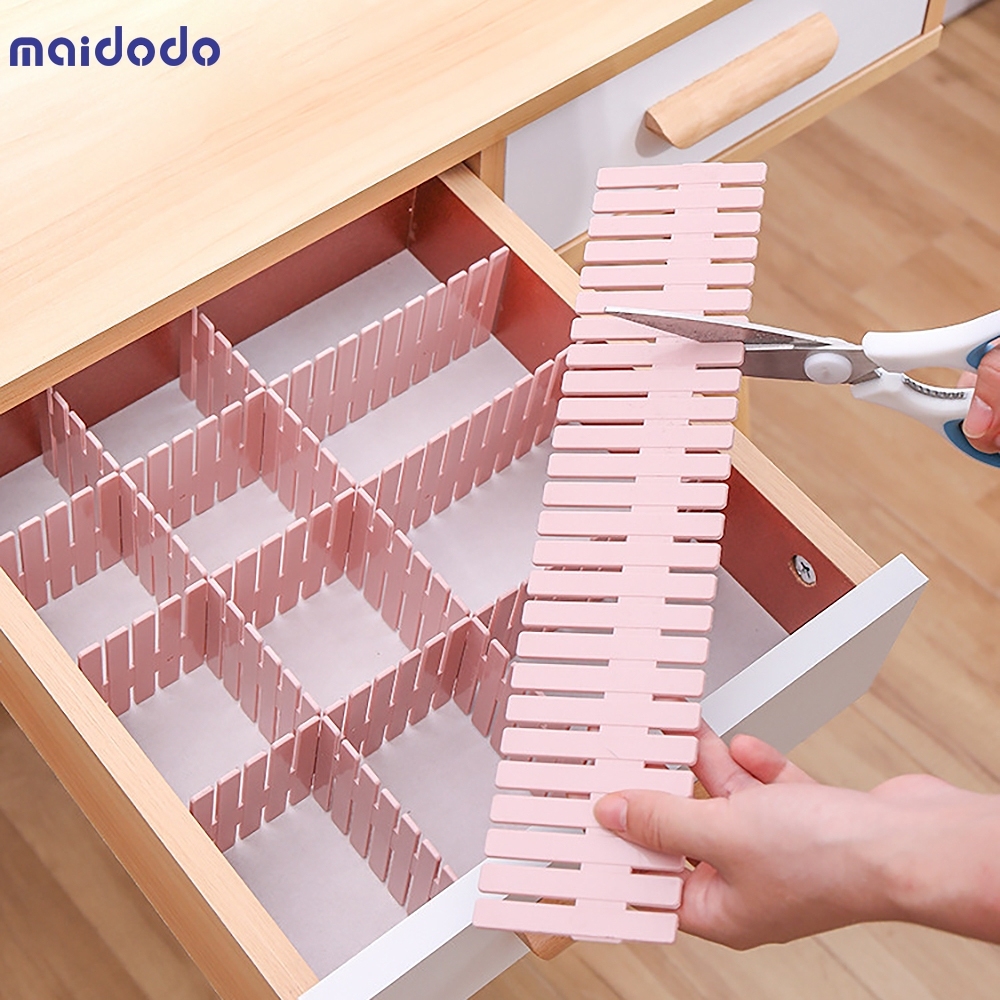 4pcs/Set DIY Drawer Divider Household Storage Organizer Partition Board