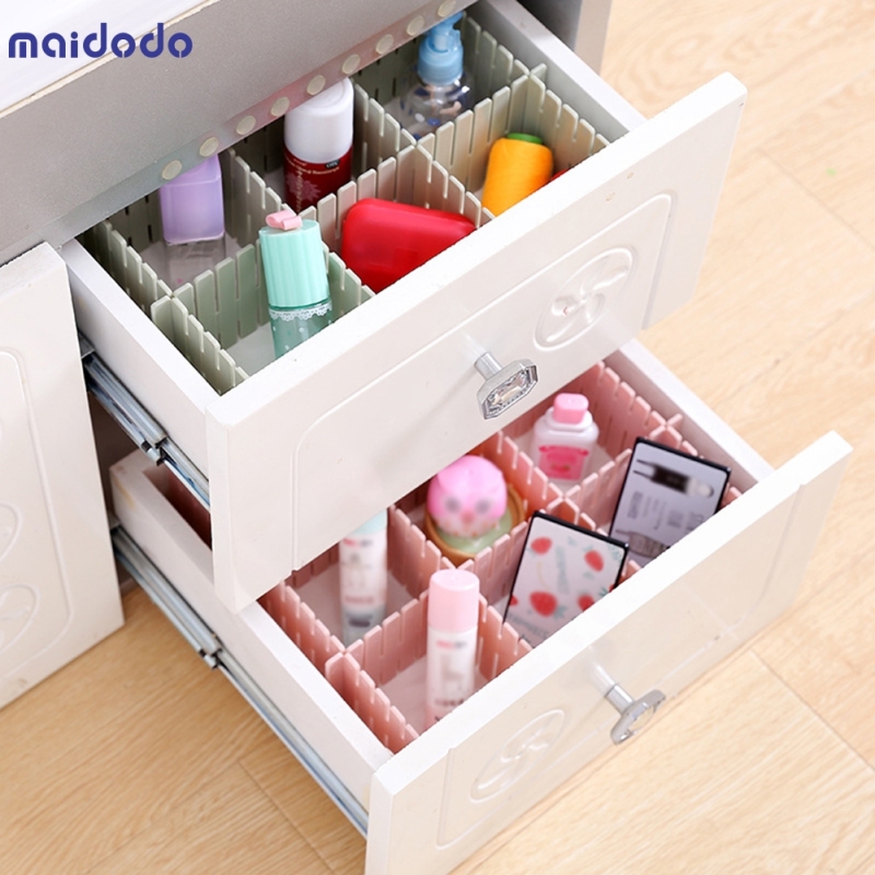 4pcs/Set DIY Drawer Divider Household Storage Organizer Partition Board