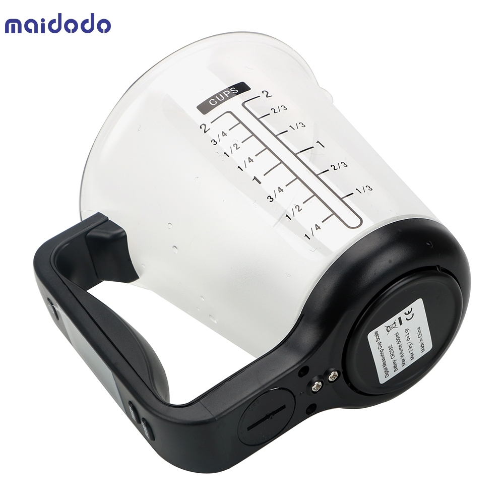 Electronic Measuring Cup Kitchen Scales Digital Beaker Host Weigh Temperature Measurement Cups With LCD Display