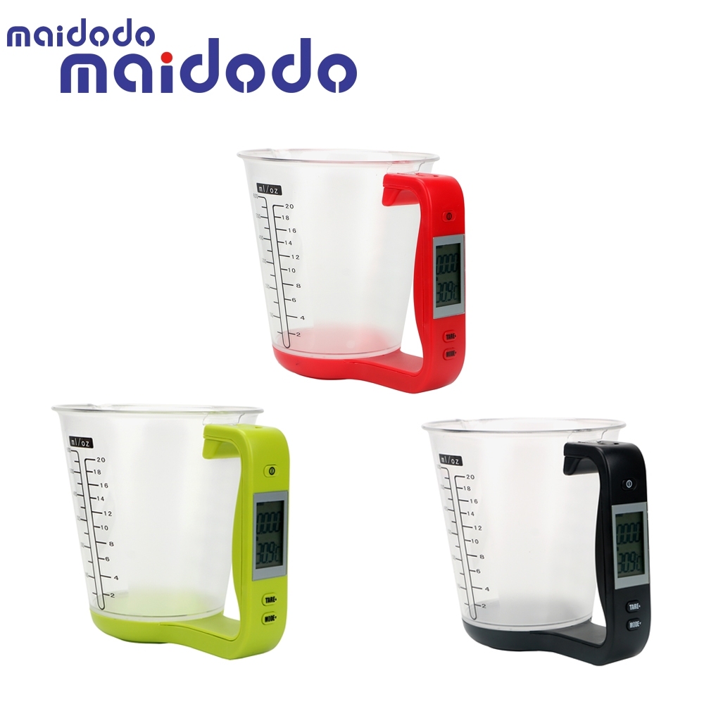 Electronic Measuring Cup Kitchen Scales Digital Beaker Host Weigh Temperature Measurement Cups With LCD Display