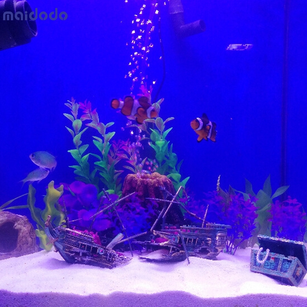 Shipwreck Aquarium Decoration Ornament Sunken Galleon Ship Wreck Aquarium Decorations for Fish Tank
