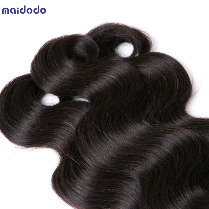 Wave Bundles 100% Human Hair Extensions Natural Color 3 Bundle