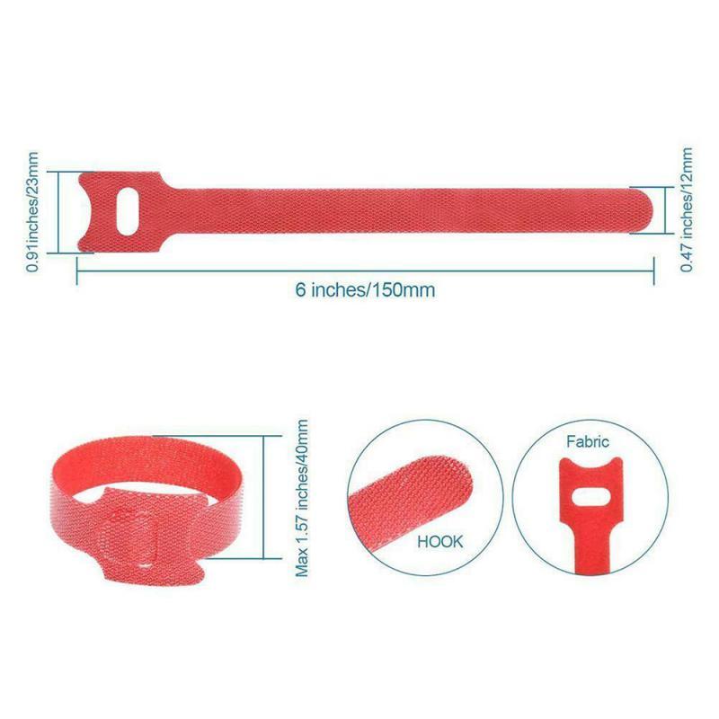 10x T-shaped Cable Ties Fastener Cable Nylon Power Cord Loop Tape  Cable Ties