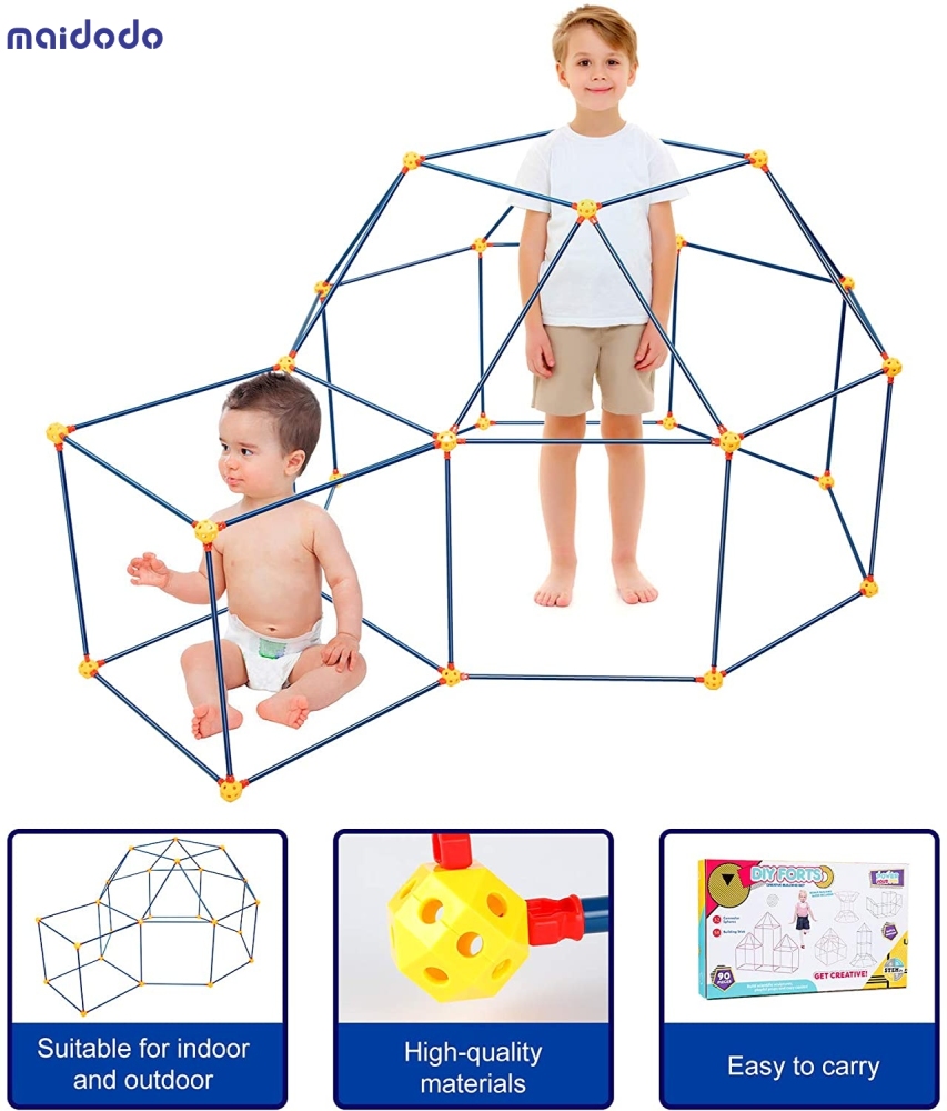 DIY Forts Building Toys, Construction Toys Children Castle Building Educational Toys Gift For Children Boys Girls From 6 Years