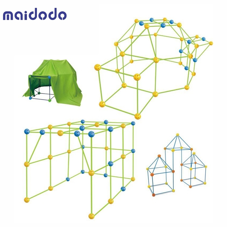 DIY Forts Building Toys, Construction Toys Children Castle Building Educational Toys Gift For Children Boys Girls From 6 Years