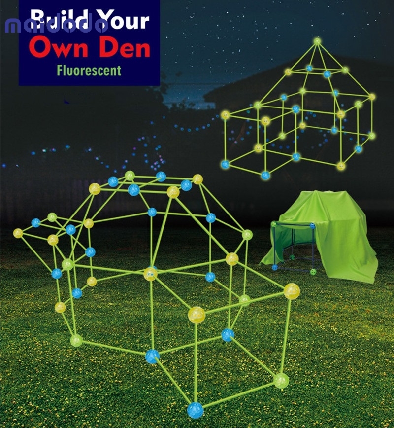 DIY Forts Building Toys, Construction Toys Children Castle Building Educational Toys Gift For Children Boys Girls From 6 Years