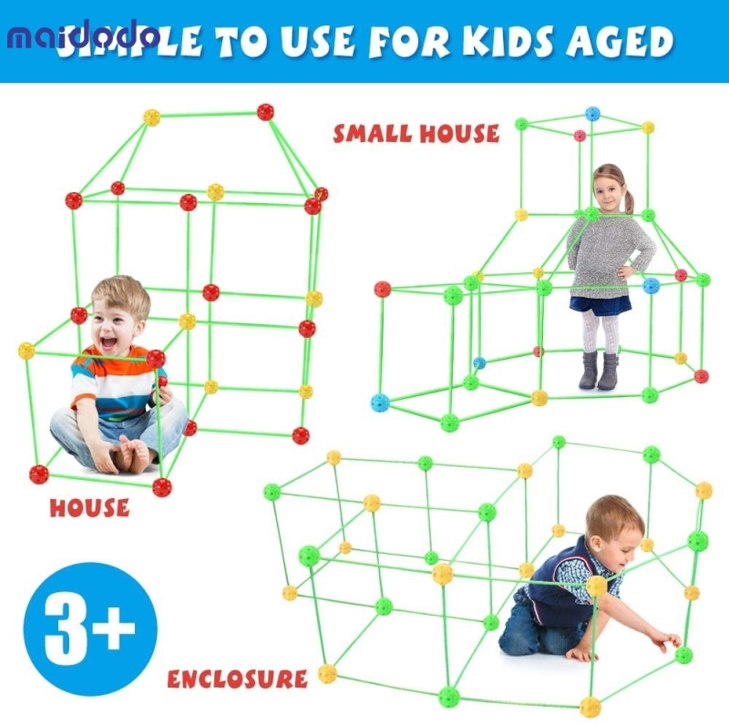 DIY Forts Building Toys, Construction Toys Children Castle Building Educational Toys Gift For Children Boys Girls From 6 Years