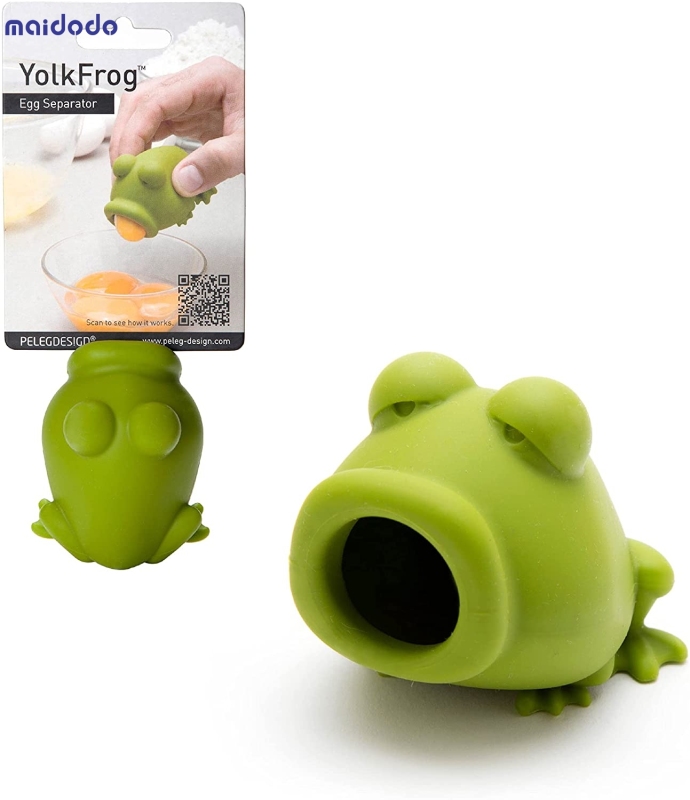 Silicone Egg Yolk Separator, Creative Egg Separator, Automatic Egg Yolk Protein Filter, Frog Separator