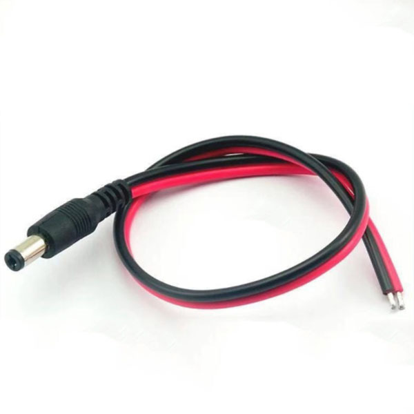 maidodo DC power pigtail cable true 18AWG 43x2 copper wire for CCTV security cameras and lighting power adapters.