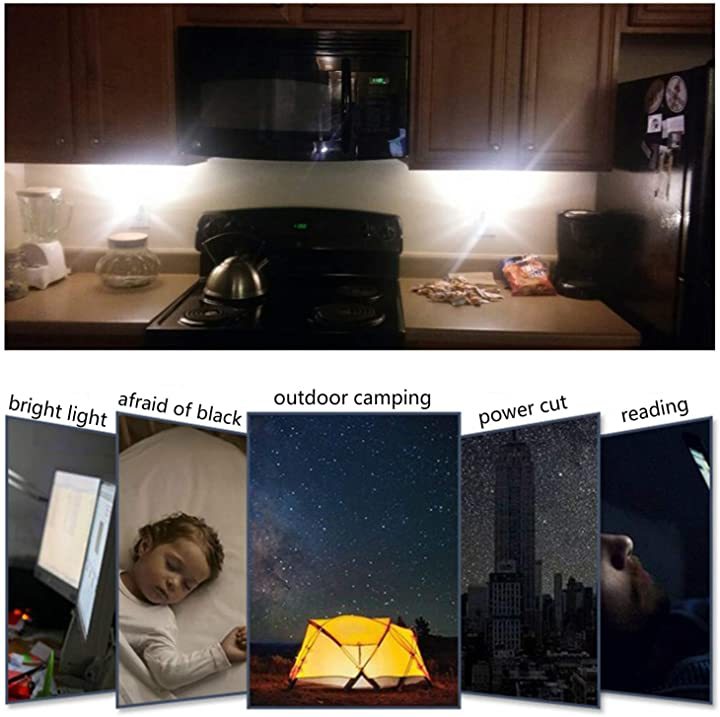 USB Light,Night Light Plug in,Small Led Light Stick with 8 Lamp Beads for Power Brick/Portable Power Station(Pack of 5)
