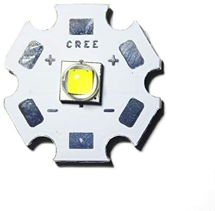 maidodo 10W CREE Single XML LED T6 High Power LEDs White Chip with 20mm PCB for DIY (Coolwhite)