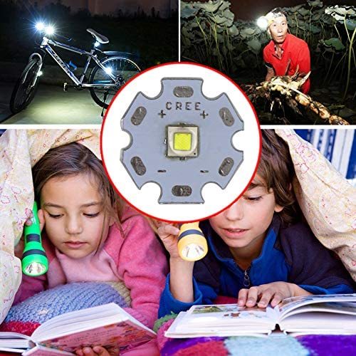 Maidodo 10W CREE Single XML LED T6 High Power LEDs White Chip with 20mm PCB for DIY (Warmwhite)