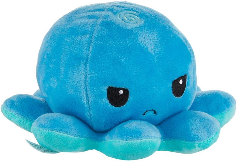 Two-sided octopus doll plush toy double-sided flip into face small octopus