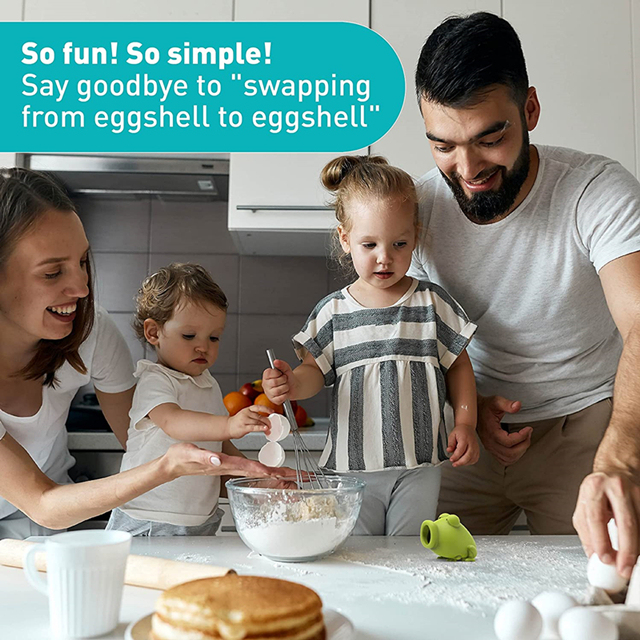 Maidodo Silicone Egg Separator, Separate Egg Yolk from Egg White, Swallow Release, Yolk Divider Egg Extractor, Kitchen Gadgets Baking Tools