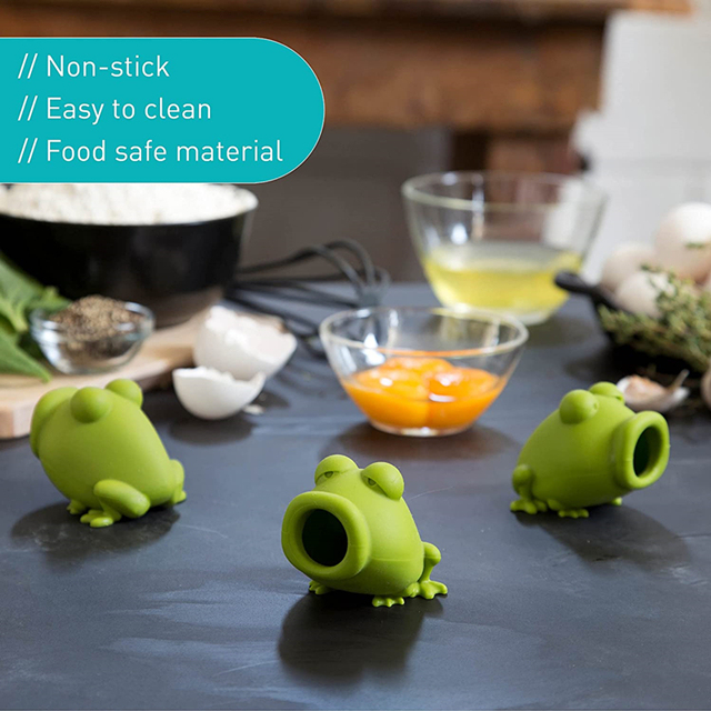 Maidodo Silicone Egg Separator, Separate Egg Yolk from Egg White, Swallow Release, Yolk Divider Egg Extractor, Kitchen Gadgets Baking Tools