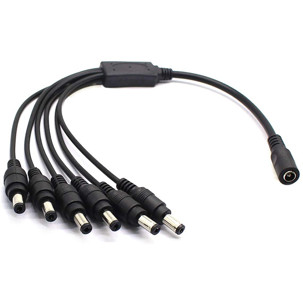 1 Female to 6 Male Y Extension Wire 1 Pcs DC Power Splitter Cable 1Pcs / 2 Pcs / 5 Pcs