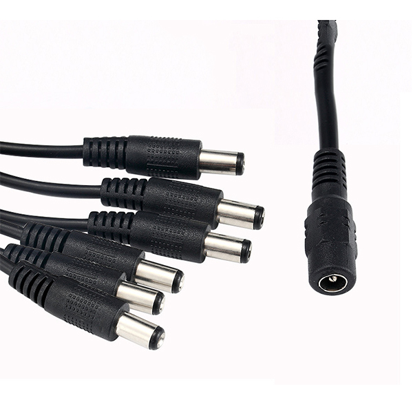 1 Female to 6 Male Y Extension Wire 1 Pcs DC Power Splitter Cable 1Pcs / 2 Pcs / 5 Pcs