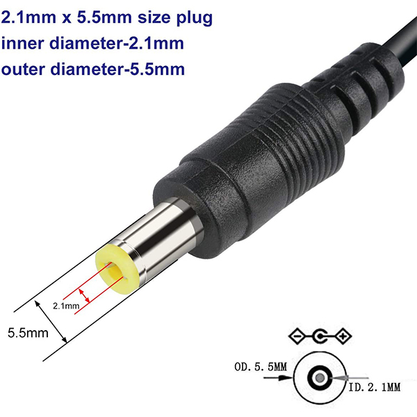 1 Female to 3 Male maidodo DC Power Splitter Cable, Y Extension Wire, 1 to 3 Adapter Cable Connectors for Led Strip CCTV Security Camera Cable Wire Ends Plug