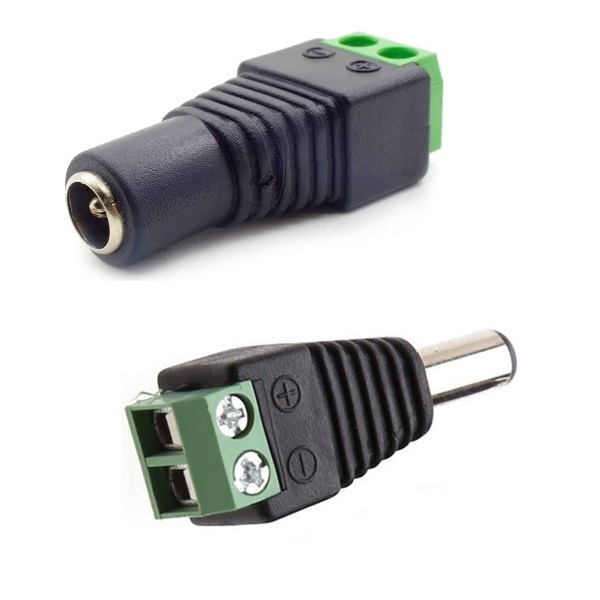 Male + Female maidodo DC Power Connector Cable CENTROPOWER Male + Female Power Jack Adapter for Led Strip CCTV Security Camera Cable Wire Ends Plug Barrel Adapter