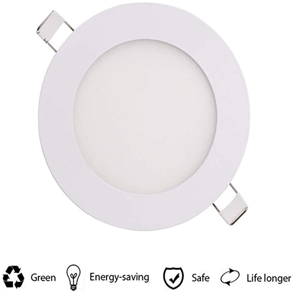 Maidodo Ultra Thin LED Panel Light 9W Cool White LED Ceiling Recessed Panel Light Slim Round Panel Light for Indoor