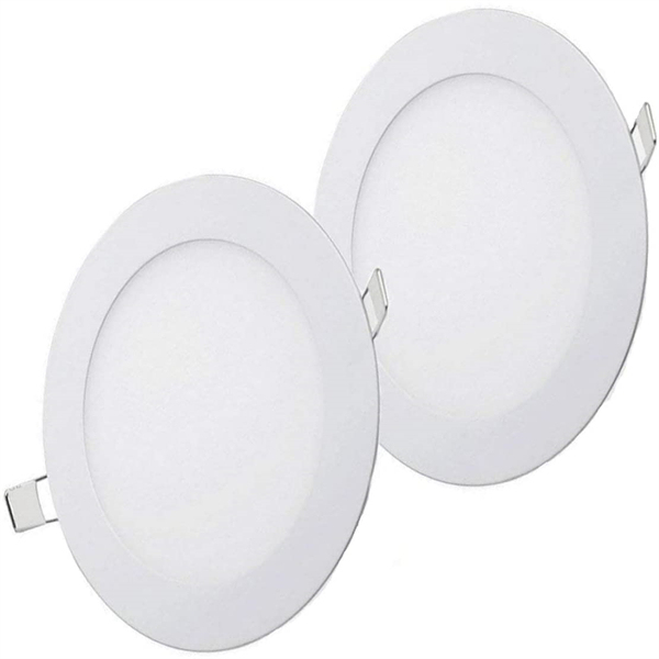 Maidodo Ultra Thin LED Panel Light 6W Cool White LED Ceiling Recessed Panel Light Slim Round Panel Light for Indoor